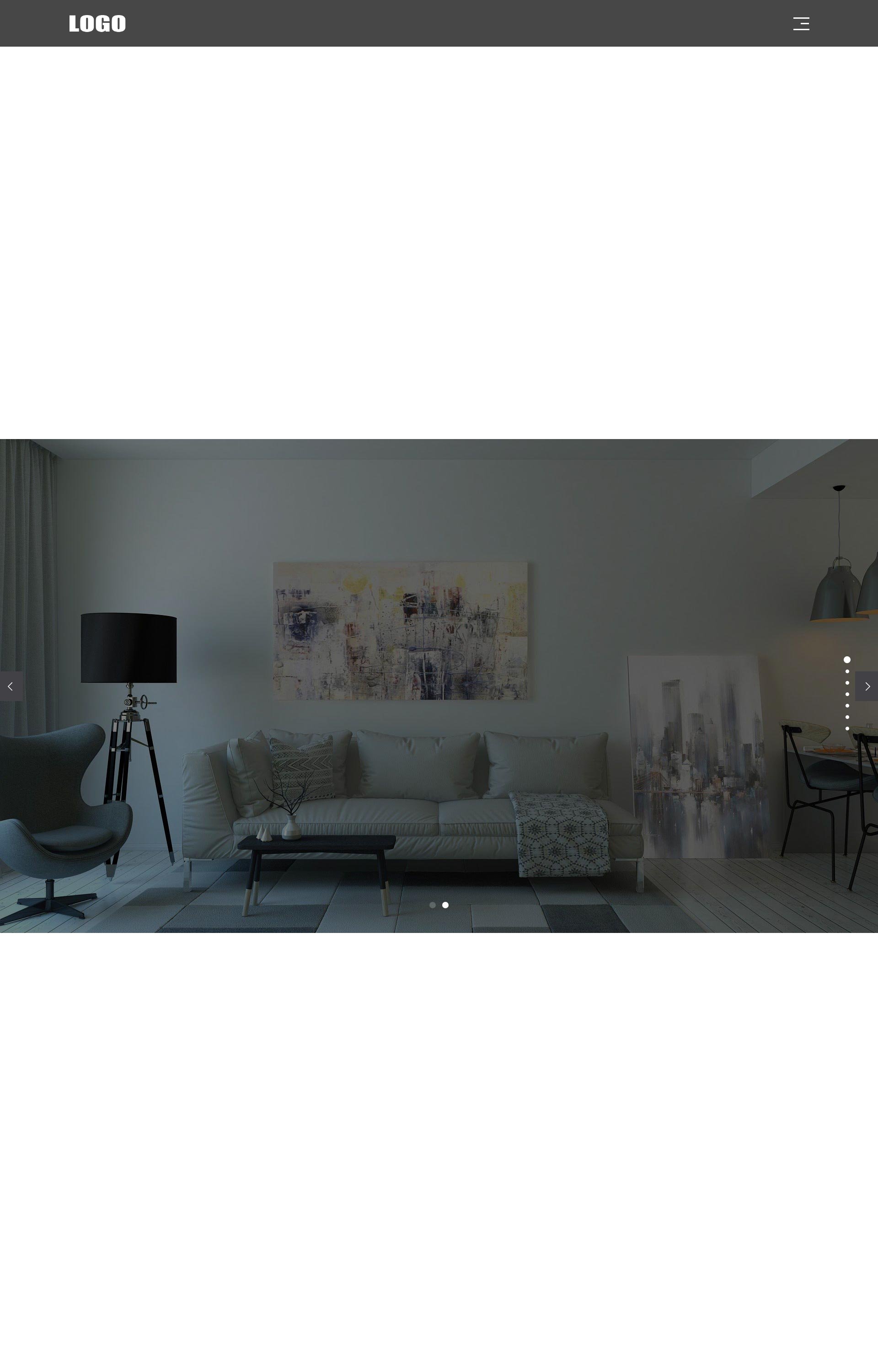 (自适应手机版)全屏滚动装修装潢公司